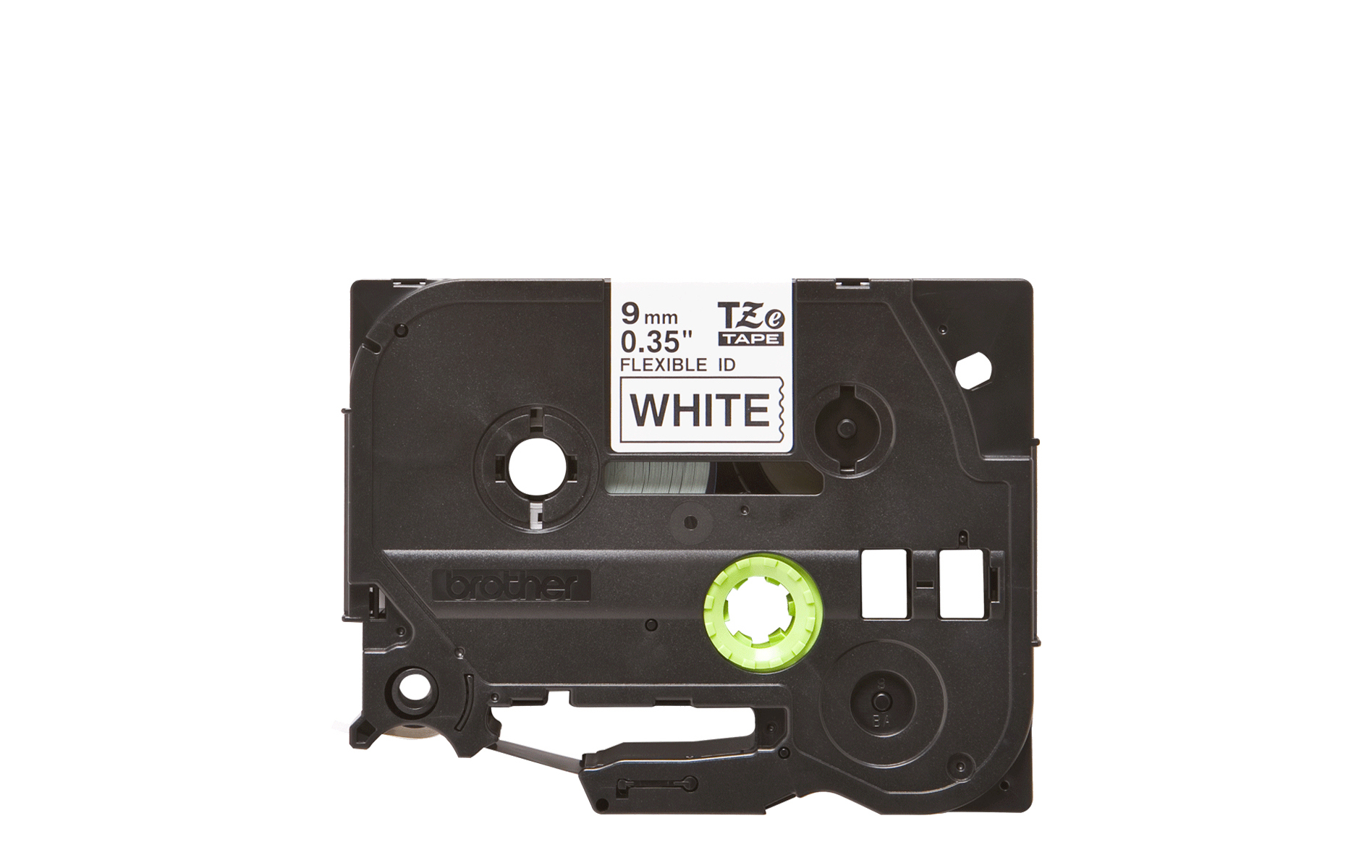 TZe-FX221 Black on White, 9mm x 8m, Brother Genuine Flex ID Tape